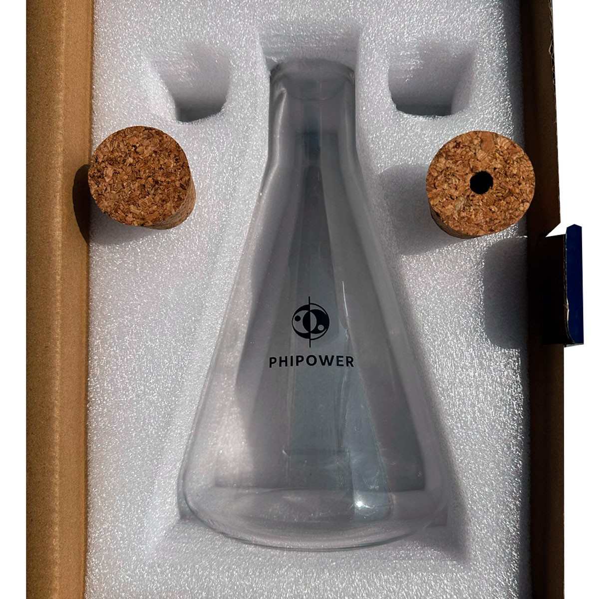 Hand-blown 2-litre borosilicate vortex carafe