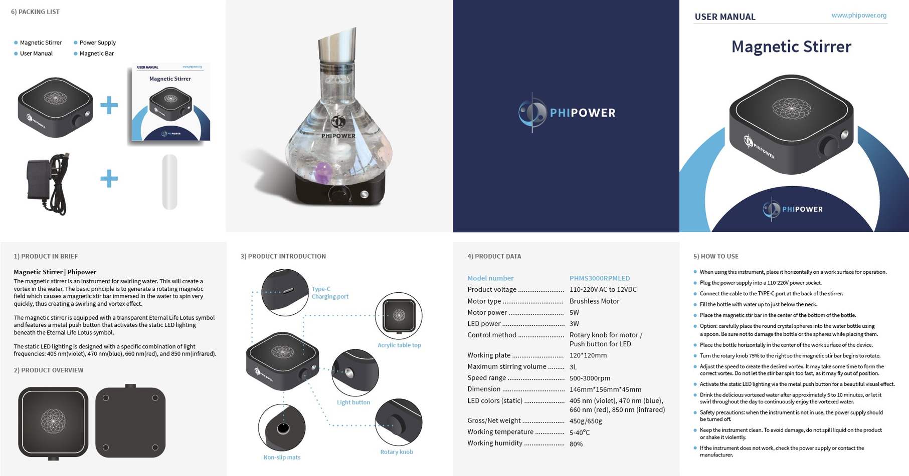 Magnetic stirrer unit with Flower of Life symbol