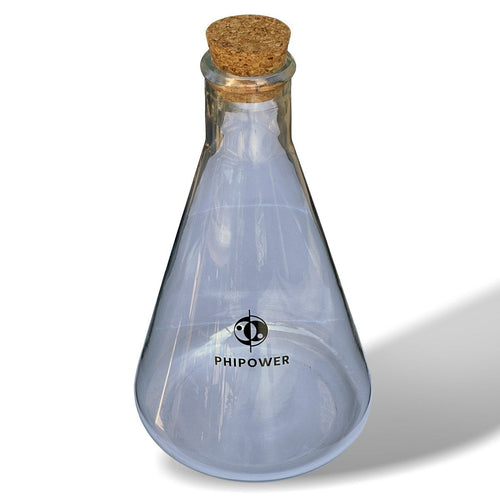 Hand-blown 2-litre borosilicate vortex carafe
