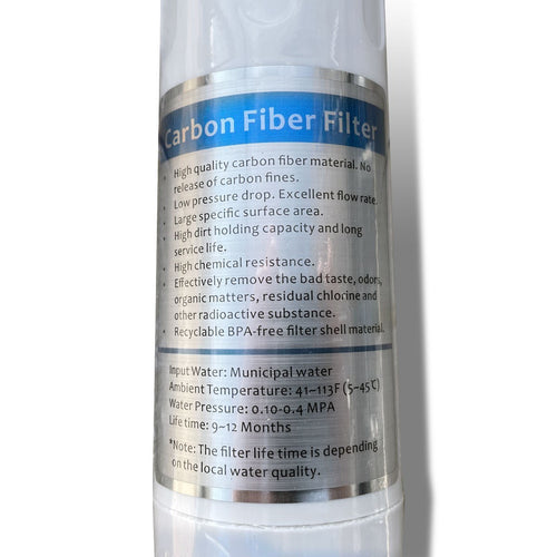 Active carbon replacement filter cartridge