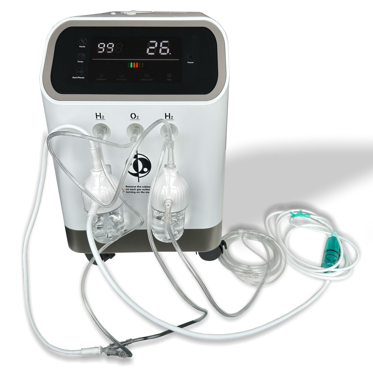 Phipower hydrogen inhalation machine producing 666 ml H2 per minute