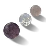 Cristaux d'améthyste, de quartz clair et de quartz rose