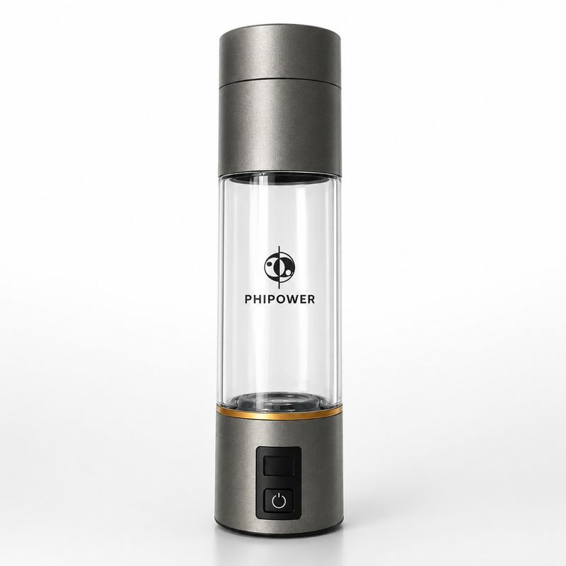 Phipower Hydrogen Water Bottle 6000 ppb with inhalation, SPE/PEM